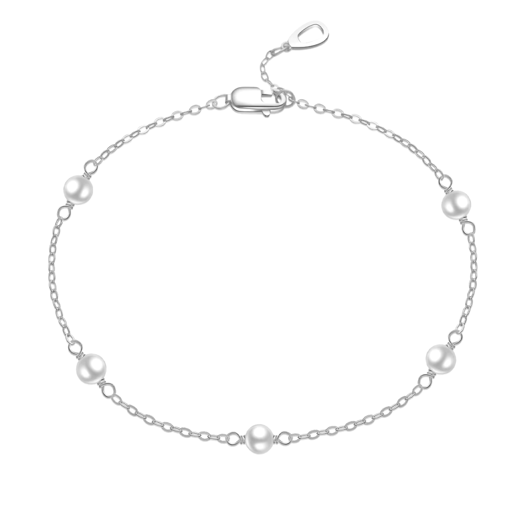 Harmony Pearls Charm Chain Bracelet