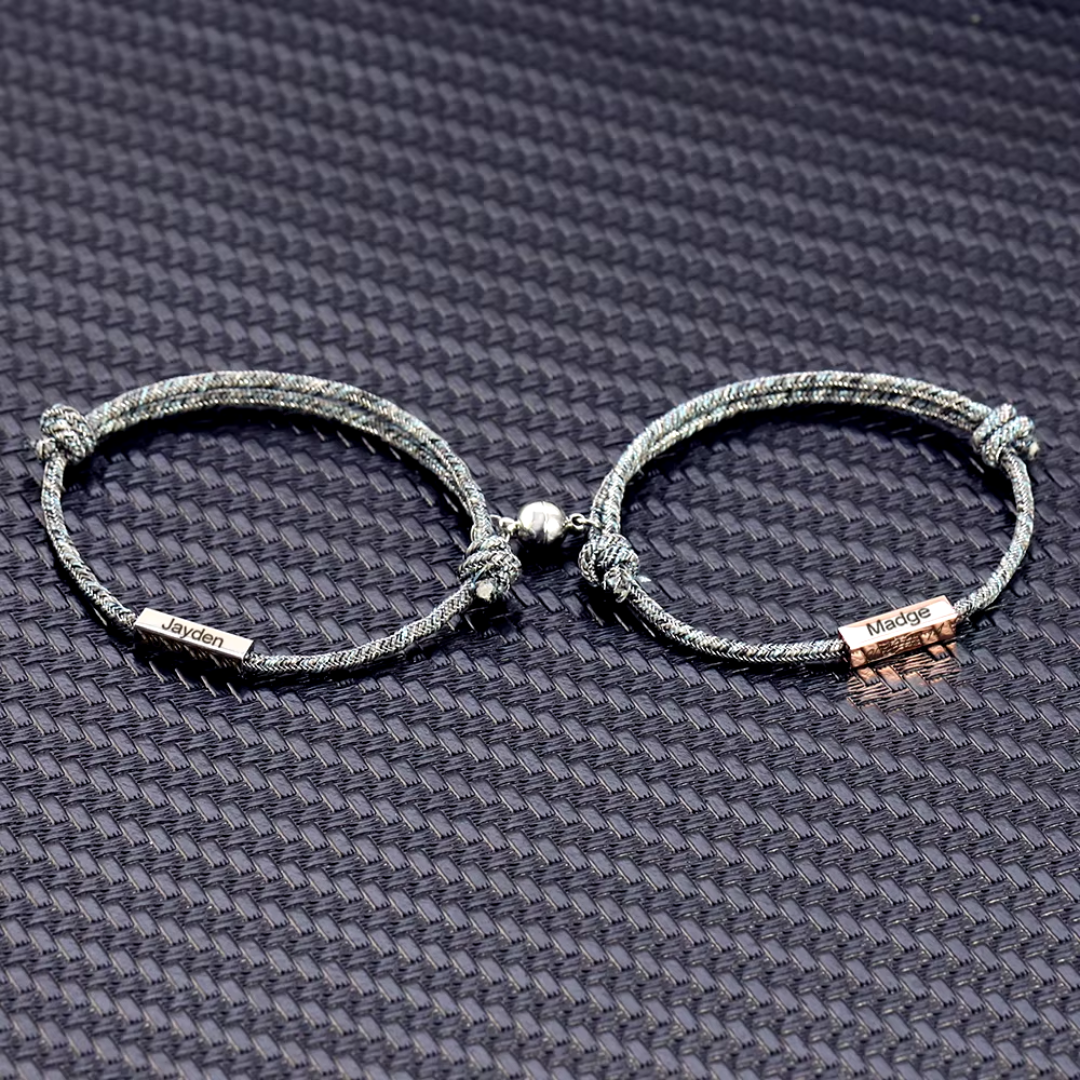 Personalized Magnetic Couple Bracelet