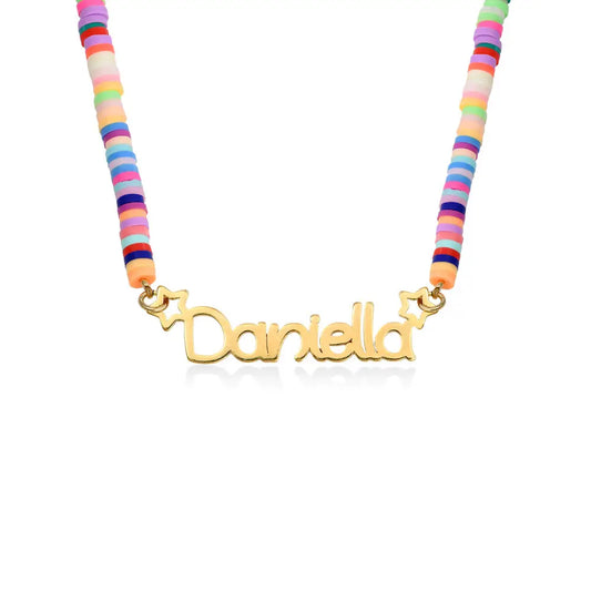 Name Personalized Rainbow Necklace