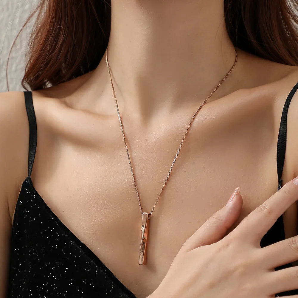 Luminous Bar Pendant  Necklace