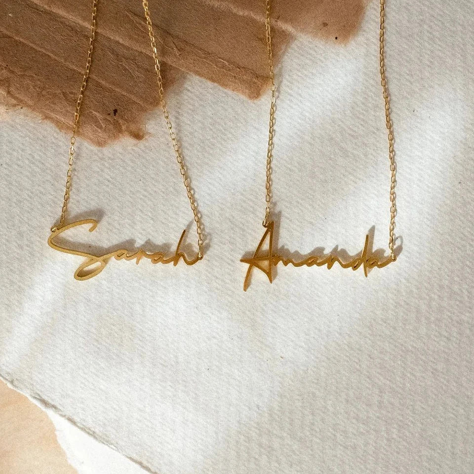 Initial Name Necklace Customized