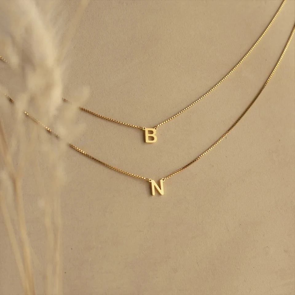 Serene Initial letter custom necklace