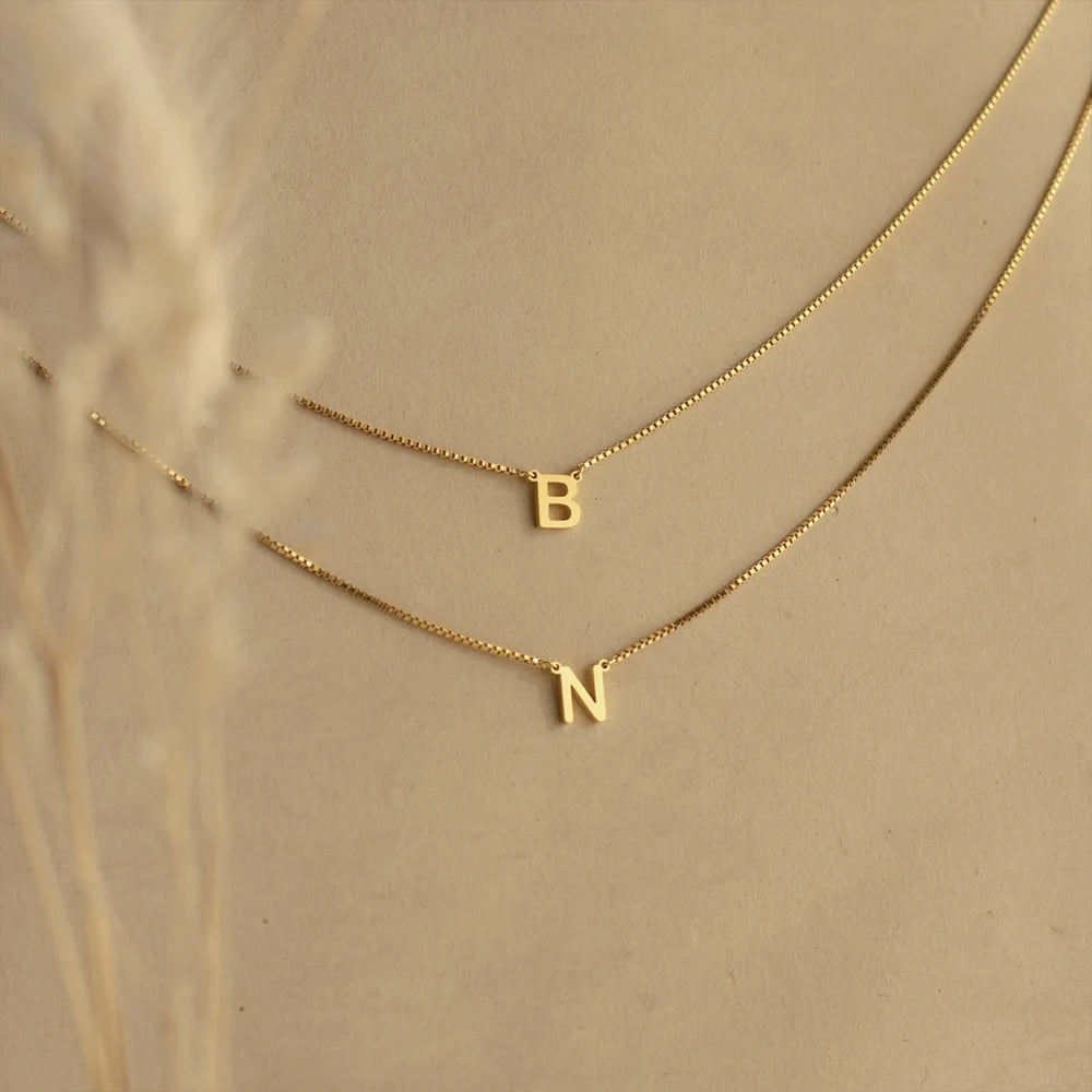 Serene Initial letter custom necklace